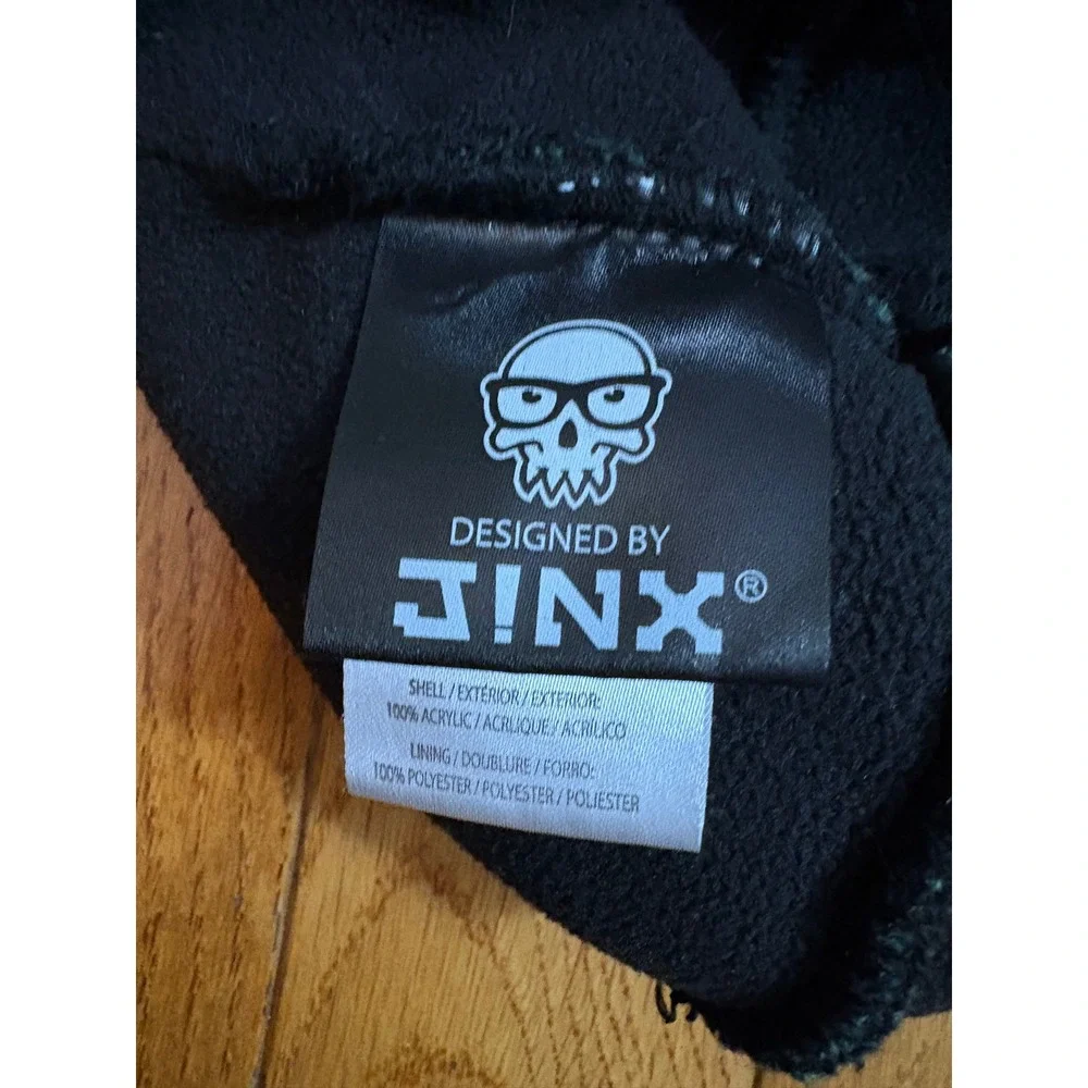 Minecraft‎ Jinx Peruvian Beanie Hat Green Black Knit Earflap Tassels Kids Teens